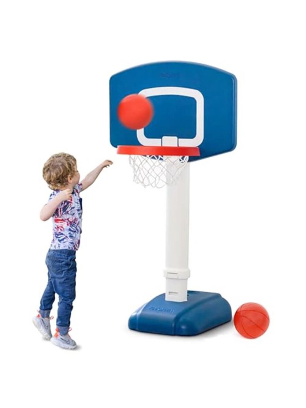 Toddler Basketball Set - Kids Indoor & Outdoor Toy Hoop with Adjustable Height